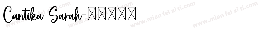 Cantika Sarah字体转换